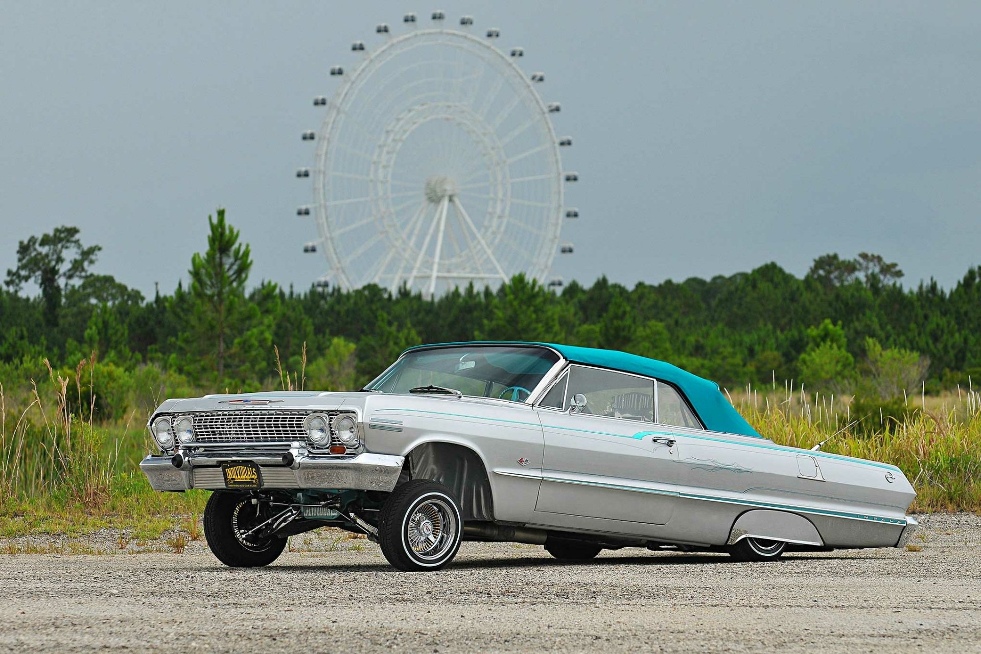 Download Classic Car Lowrider Chevrolet Chevrolet Impala Vehicle Chevrolet Impala Convertible HD Wallpaper