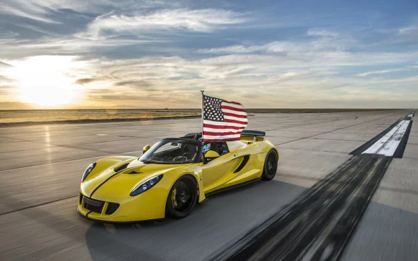 car supercar Hennessey Venom GT vehicle Hennessey Venom GT Spyder HD Desktop Wallpaper | Background Image