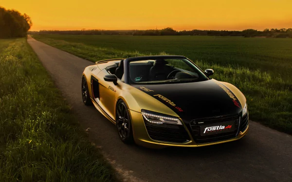Audi car supercar Audi R8 V10 Spyder vehicle Audi R8 HD Desktop Wallpaper | Background Image