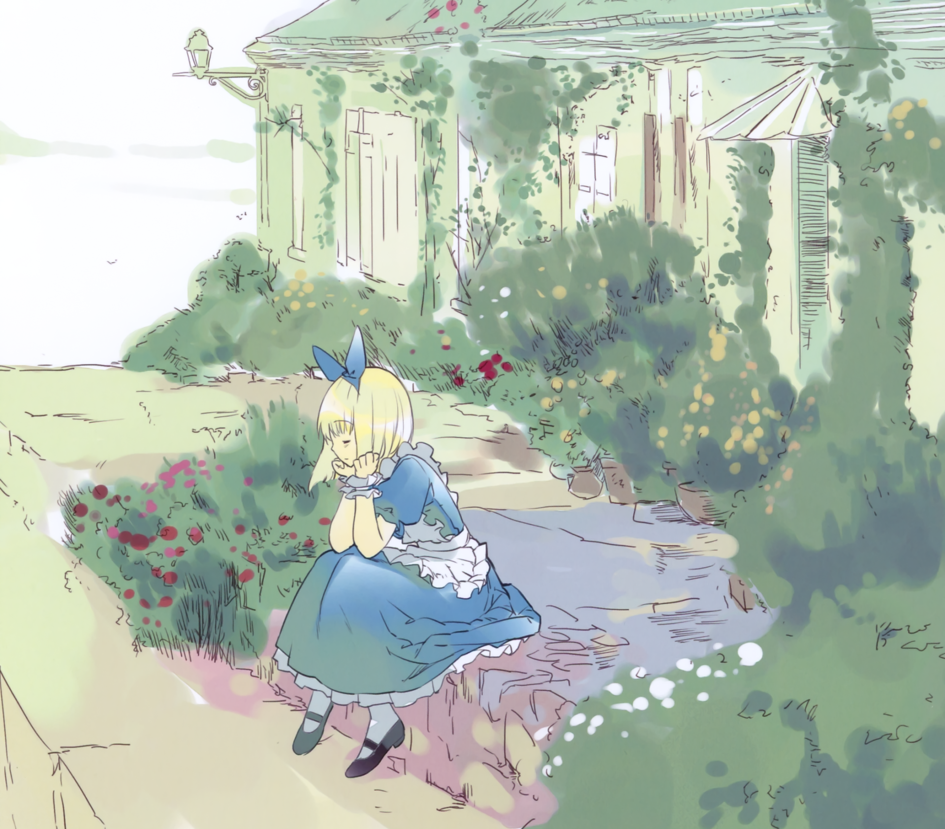 Download Alice (Alice In Wonderland) Anime Alice In Wonderland HD Wallpaper by Ueda Ryo