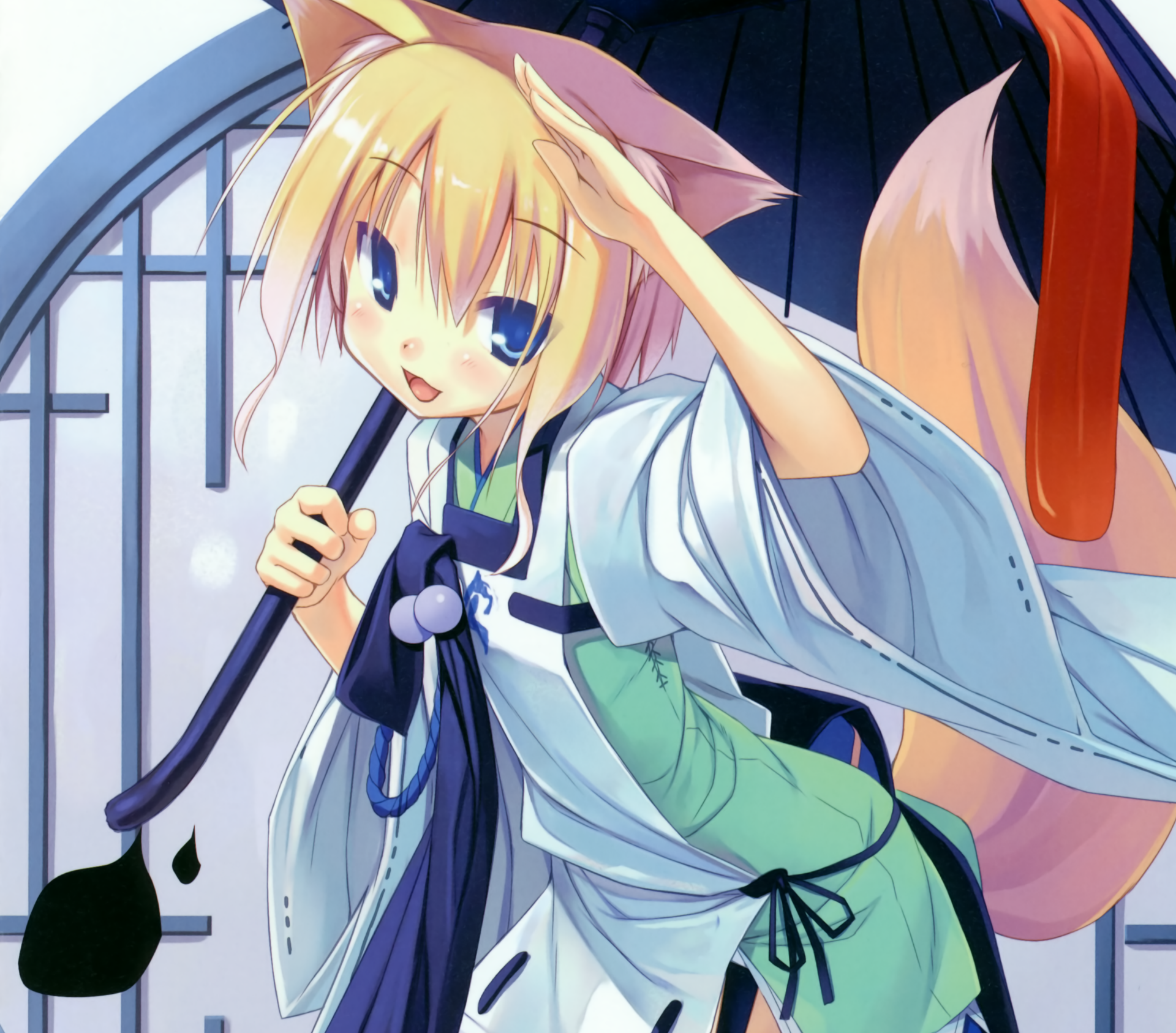 Download Shiratama Kitsune Anime Original HD Wallpaper by Poco (Asahiage)