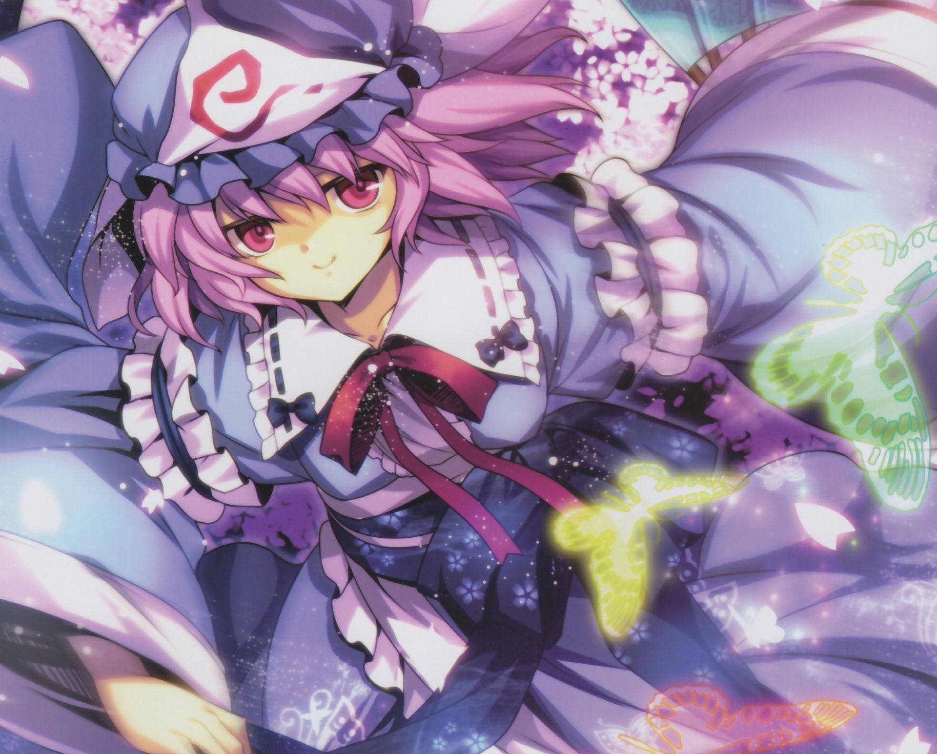 Download Yuyuko Saigyouji Anime Touhou 4k Ultra HD Wallpaper by Capura Lin