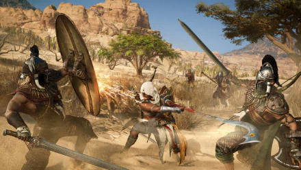 Bayek Of Siwa video game Assassin's Creed Origins HD Desktop Wallpaper | Background Image