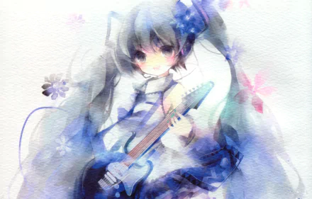 Hatsune Miku Anime Vocaloid HD Desktop Wallpaper | Background Image