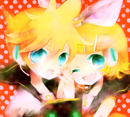 Rin Kagamine Len Kagamine Anime Vocaloid HD Desktop Wallpaper | Background Image