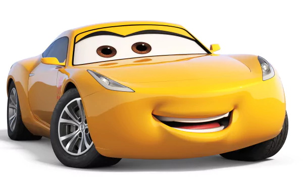 HD desktop wallpaper featuring Cruz Ramirez from the movie Cars 3.