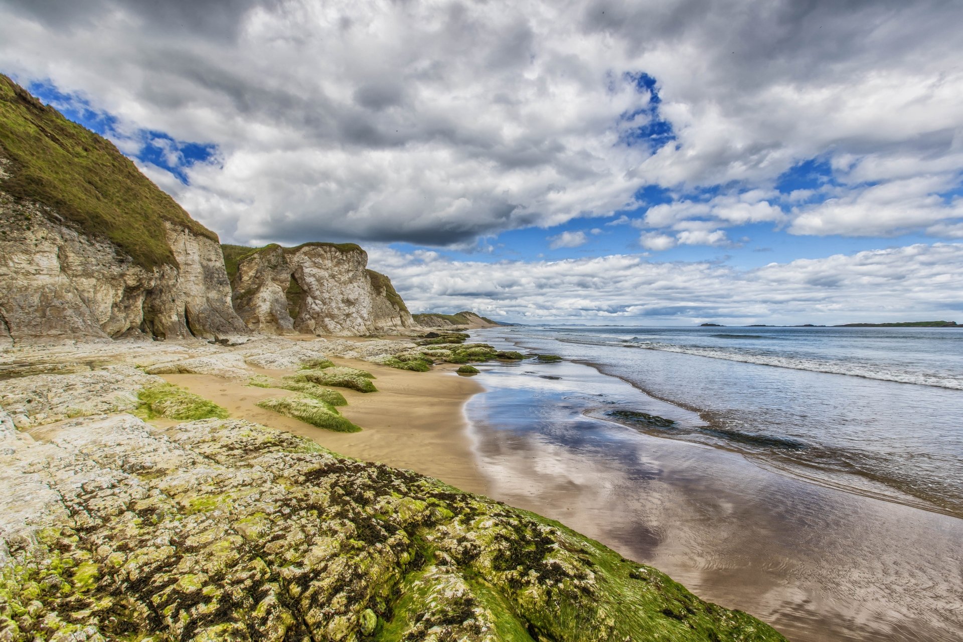 Download Ocean Coast Beach Sky Cloud Nature Coastline 4k Ultra HD ...