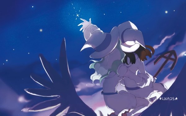 Anime Little Witch Academia Akko Kagari Diana Cavendish Stars Space Witch HD Wallpaper | Background Image
