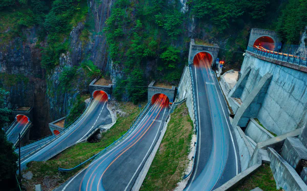 highway man made tunnel HD Desktop Wallpaper | Background Image