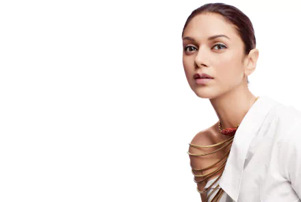 brown eyes brunette Bollywood actress necklace face Celebrity Aditi Rao Hydari HD Desktop Wallpaper | Background Image