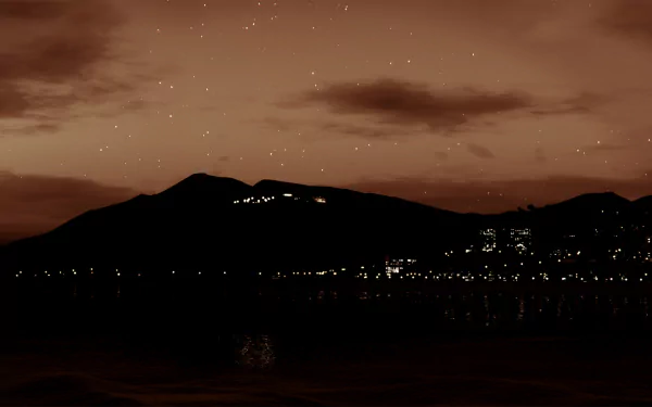 Los Santos city moon video game Grand Theft Auto V HD Desktop Wallpaper | Background Image