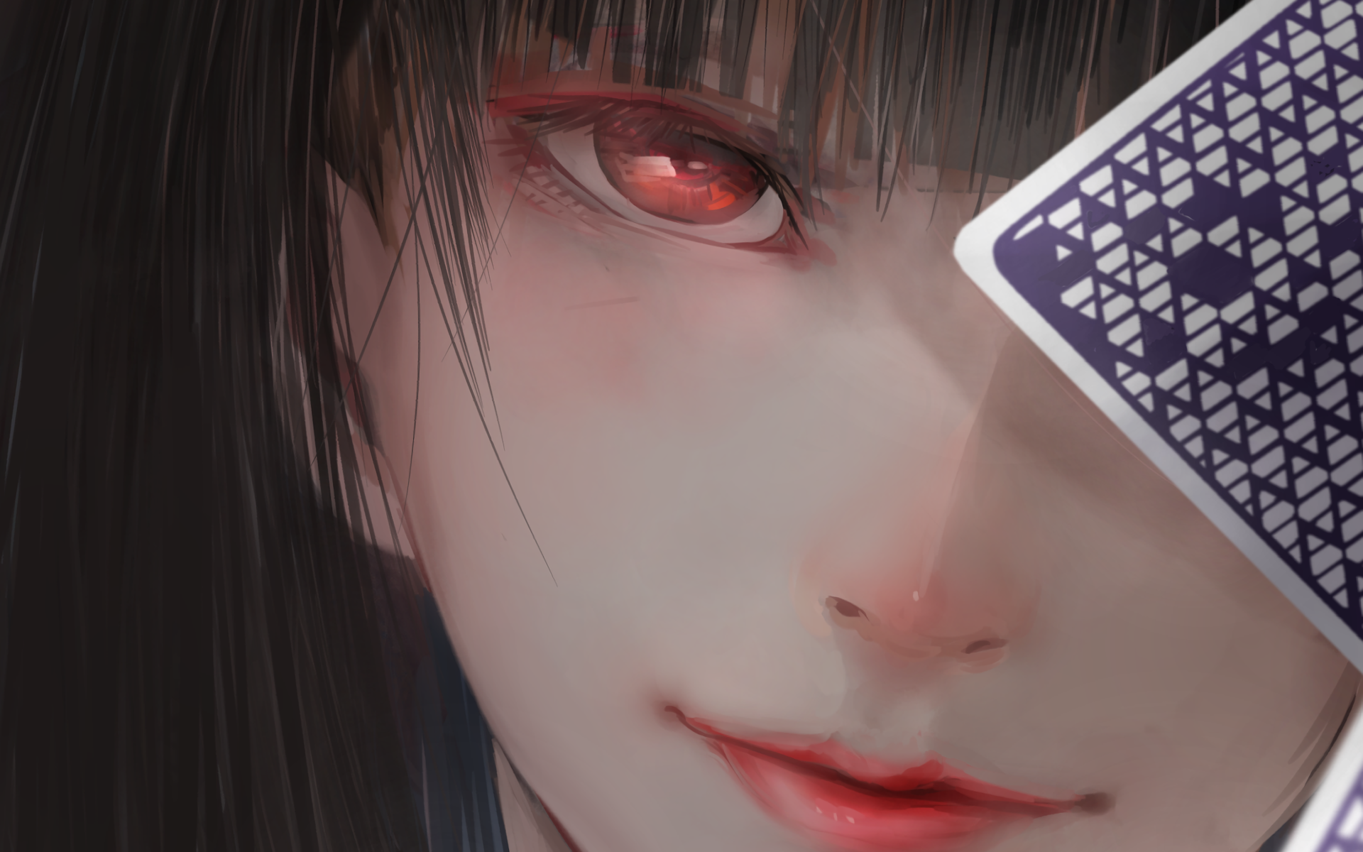 Yumeko, anime, kakegurui, HD phone wallpaper