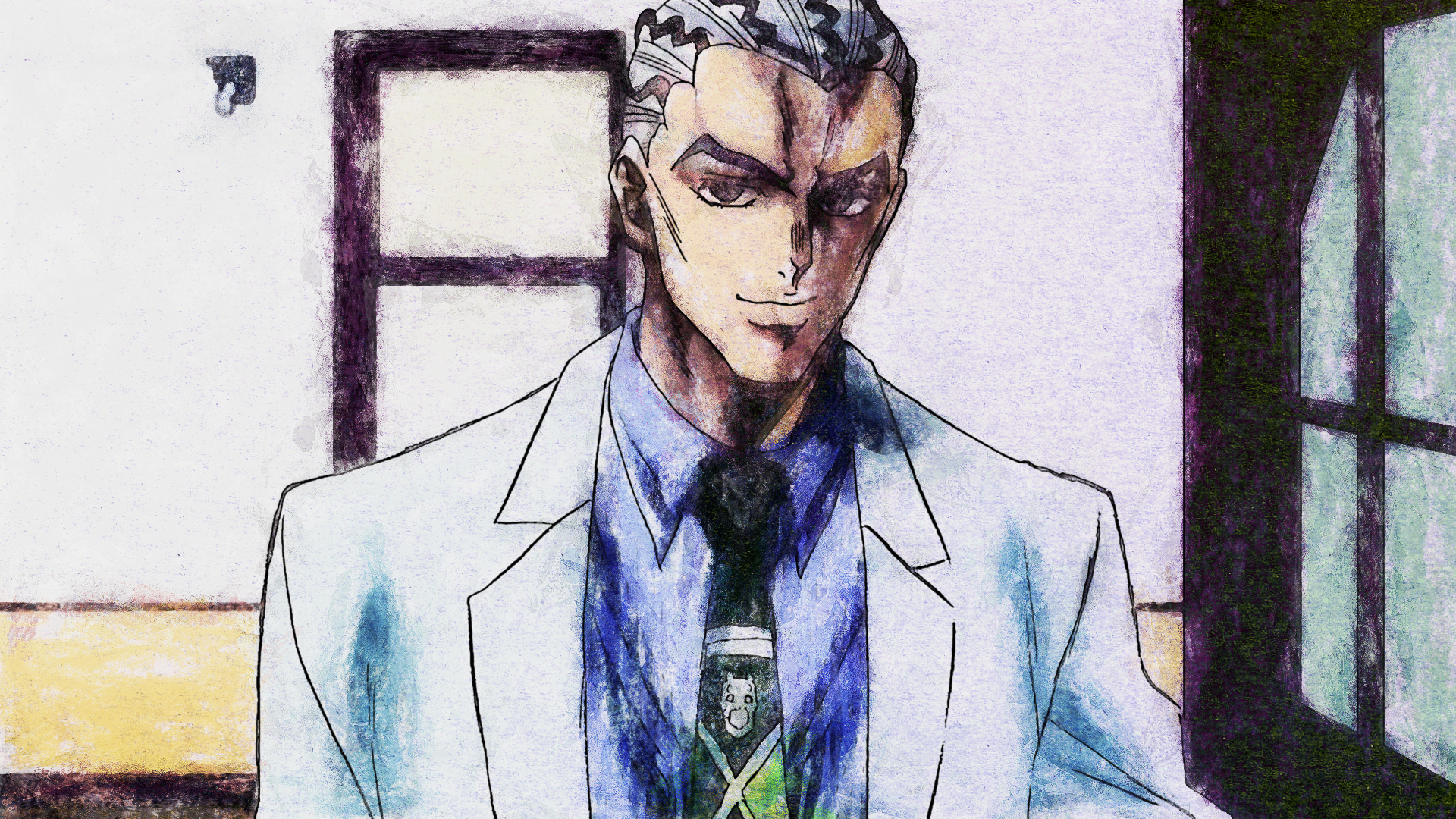 Download Jojo's Bizarre Adventure: Diamond Is Unbreakable Yoshikage Kira Kosaku Kawajiri Anime Jojo's Bizarre Adventure HD Wallpaper by Terumi Nishii