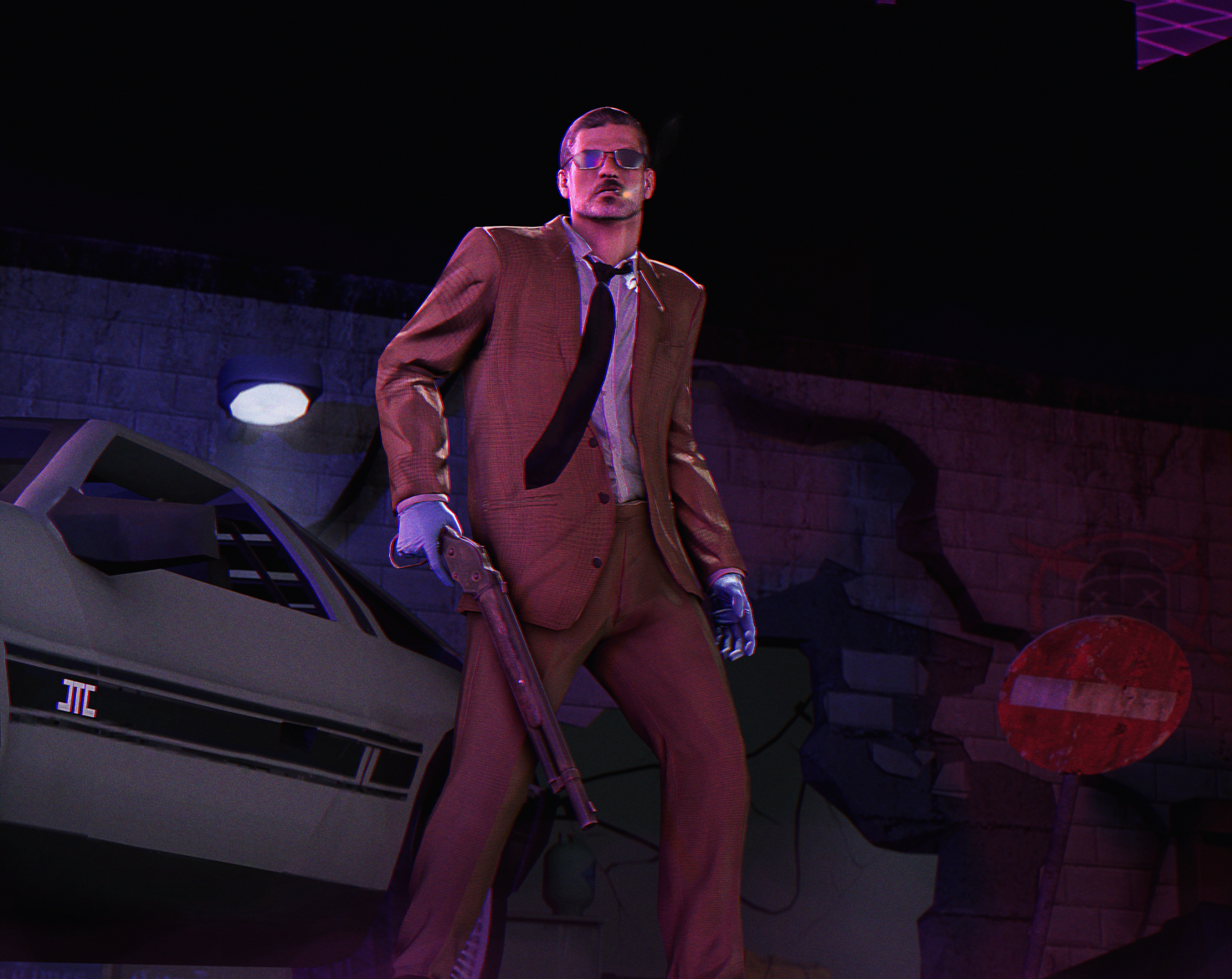 Download Neon Dallas (Payday) Video Game Payday 2 HD Wallpaper by Legoformer1000