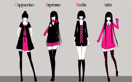 magenta Anime Original HD Desktop Wallpaper | Background Image
