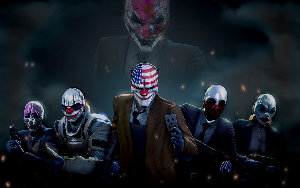 Video Game Payday 2 Payday Dallas Wolf Clover Hoxton Houston Chains HD Wallpaper | Background Image