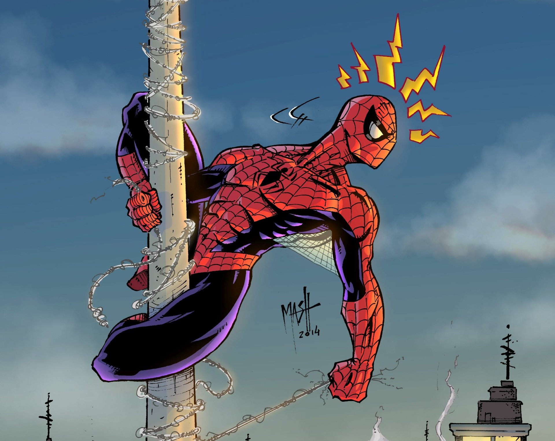 Download Comic Spider Man HD Wallpaper by Maxime COTTIN