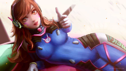D.Va (Overwatch) video game Overwatch HD Desktop Wallpaper | Background Image