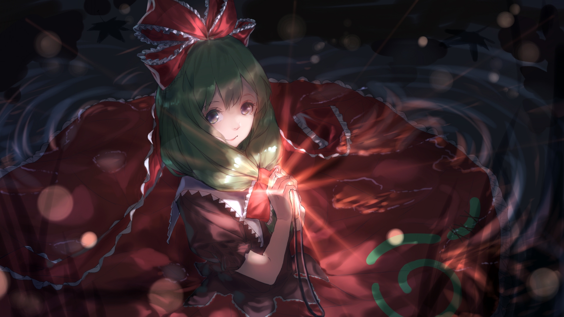 Download Green Hair Hina Kagiyama Anime Touhou HD Wallpaper