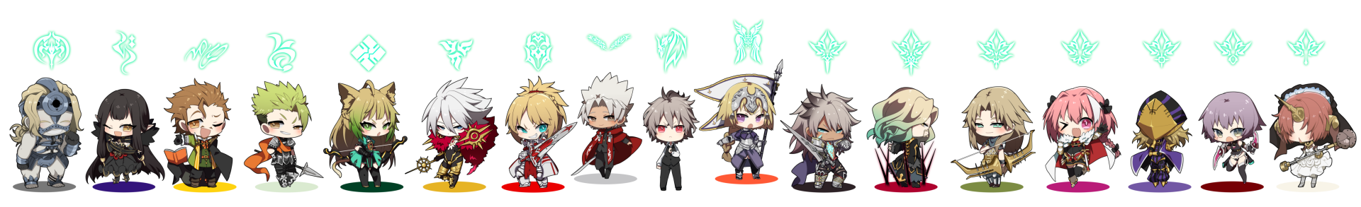 Fate/Apocrypha Anime HD: Chibi Heroes United Wallpaper