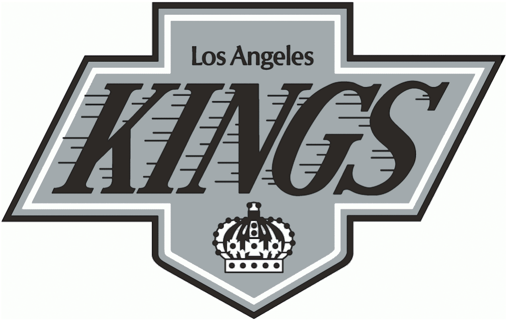 HD PC desktop wallpaper featuring the Los Angeles Kings sports team logo in gray and black tones.