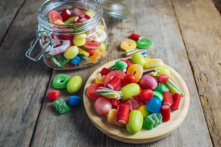 jar sweets colors food candy HD Desktop Wallpaper | Background Image