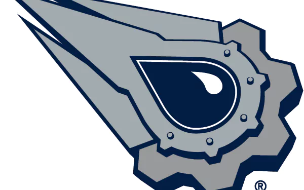 Stylized Edmonton Oilers gear-and-oil-drop logo on a white field — 2K Quad HD PC desktop wallpaper and sports background.