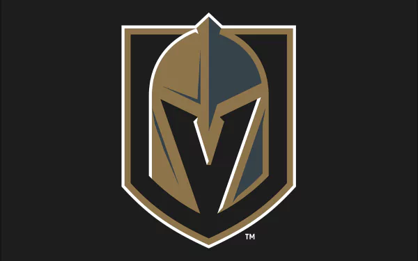 Vegas Golden Knights emblem on a dark field — 2K Quad HD PC desktop wallpaper and sports background.