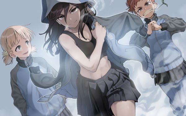 Anime Girls und Panzer Aki Mika Mikko HD Wallpaper | Background Image