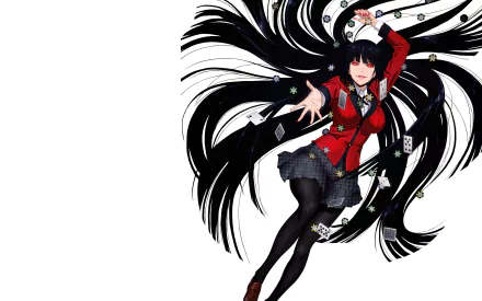 Yumeko Jabami Anime Kakegurui HD Desktop Wallpaper | Background Image