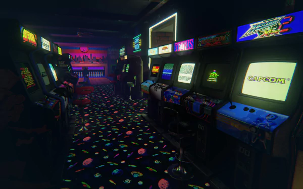 video game arcade HD Desktop Wallpaper | Background Image