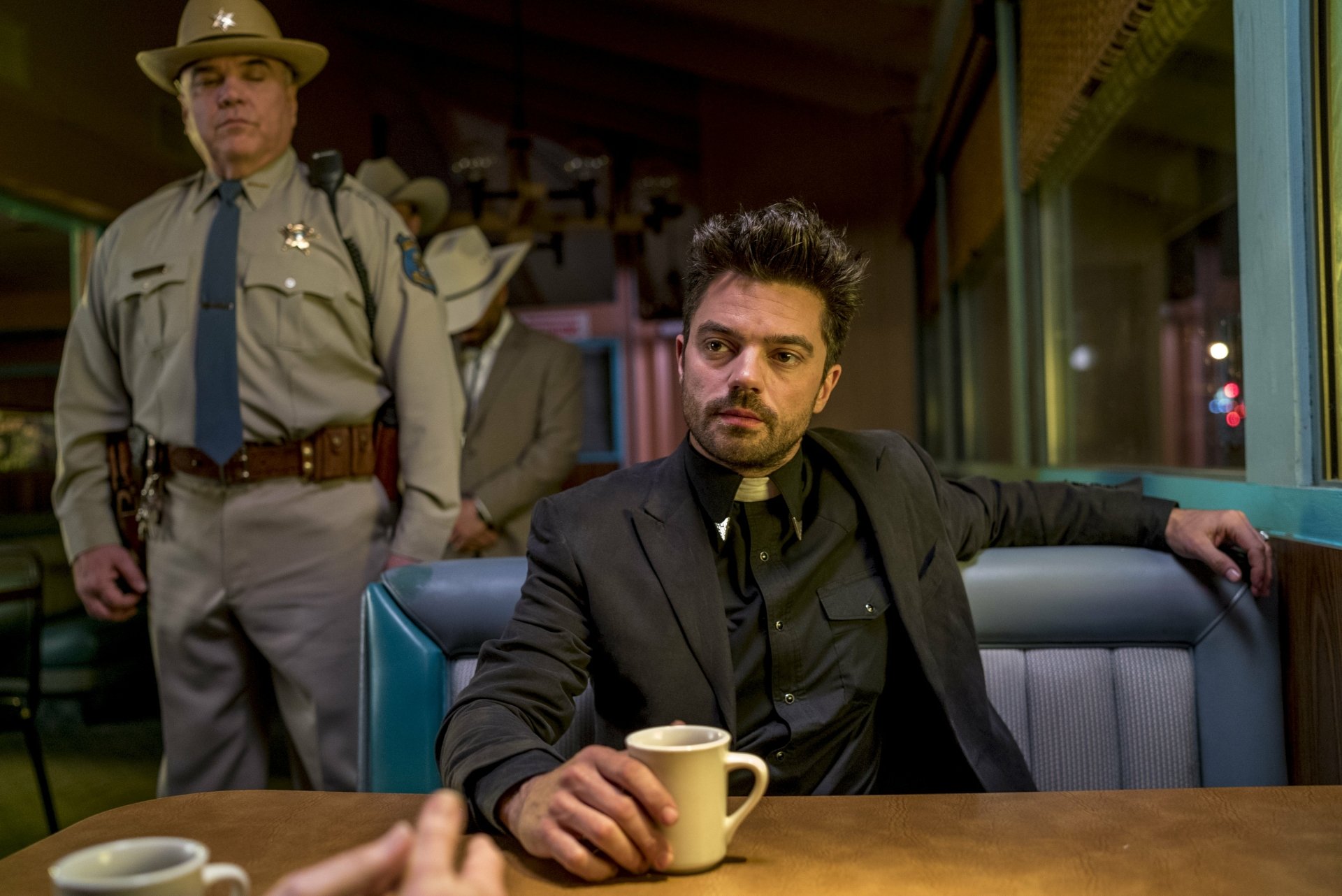 Download Dominic Cooper Jesse Custer TV Show Preacher 4k Ultra HD Wallpaper