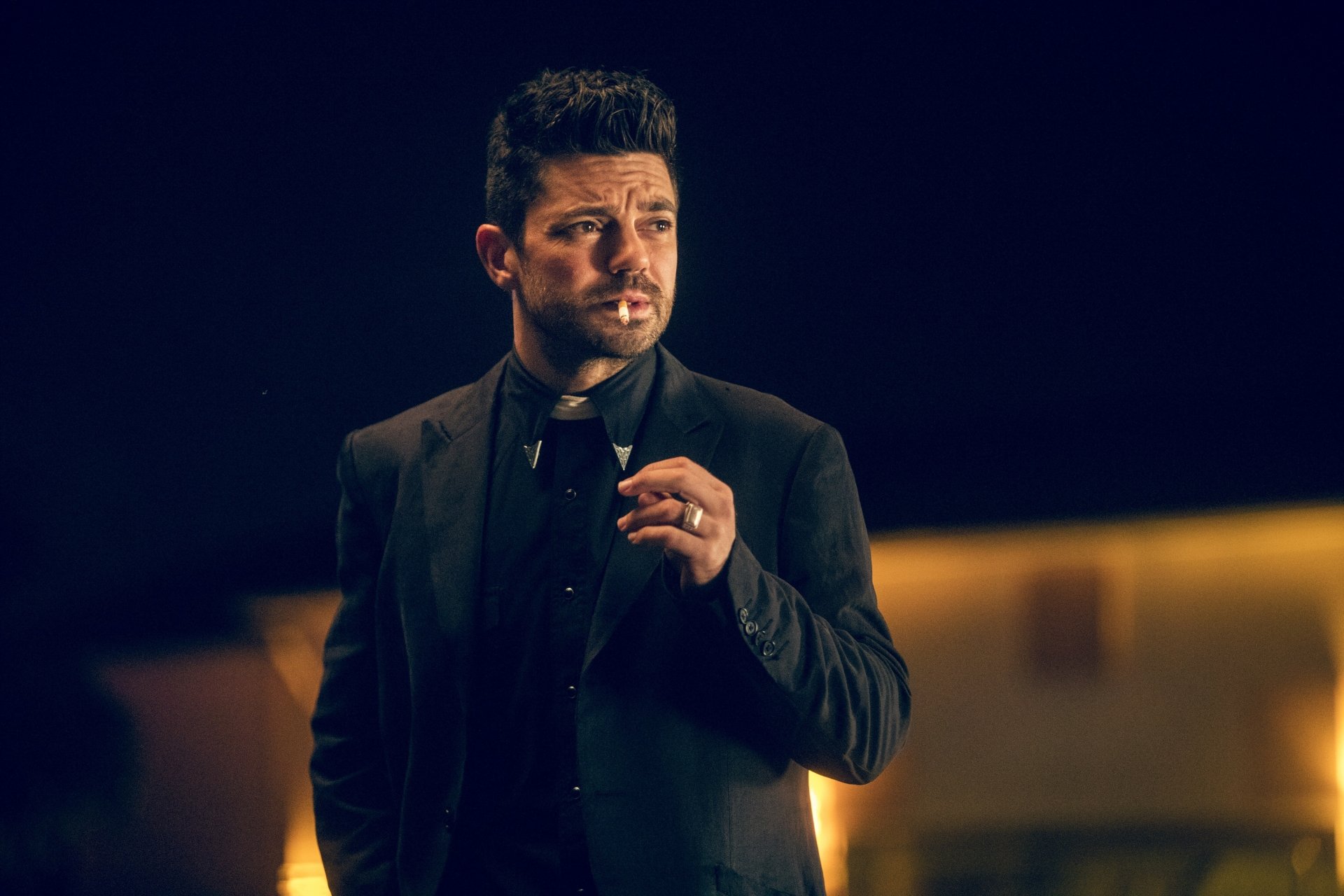 Download Jesse Custer Dominic Cooper TV Show Preacher 4k Ultra HD Wallpaper