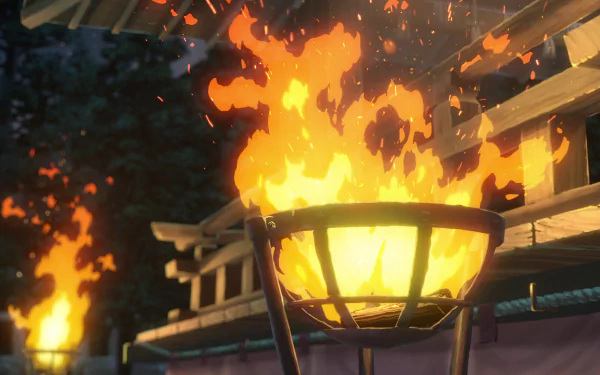 torch fire Your Name. Anime HD Desktop Wallpaper | Background Image