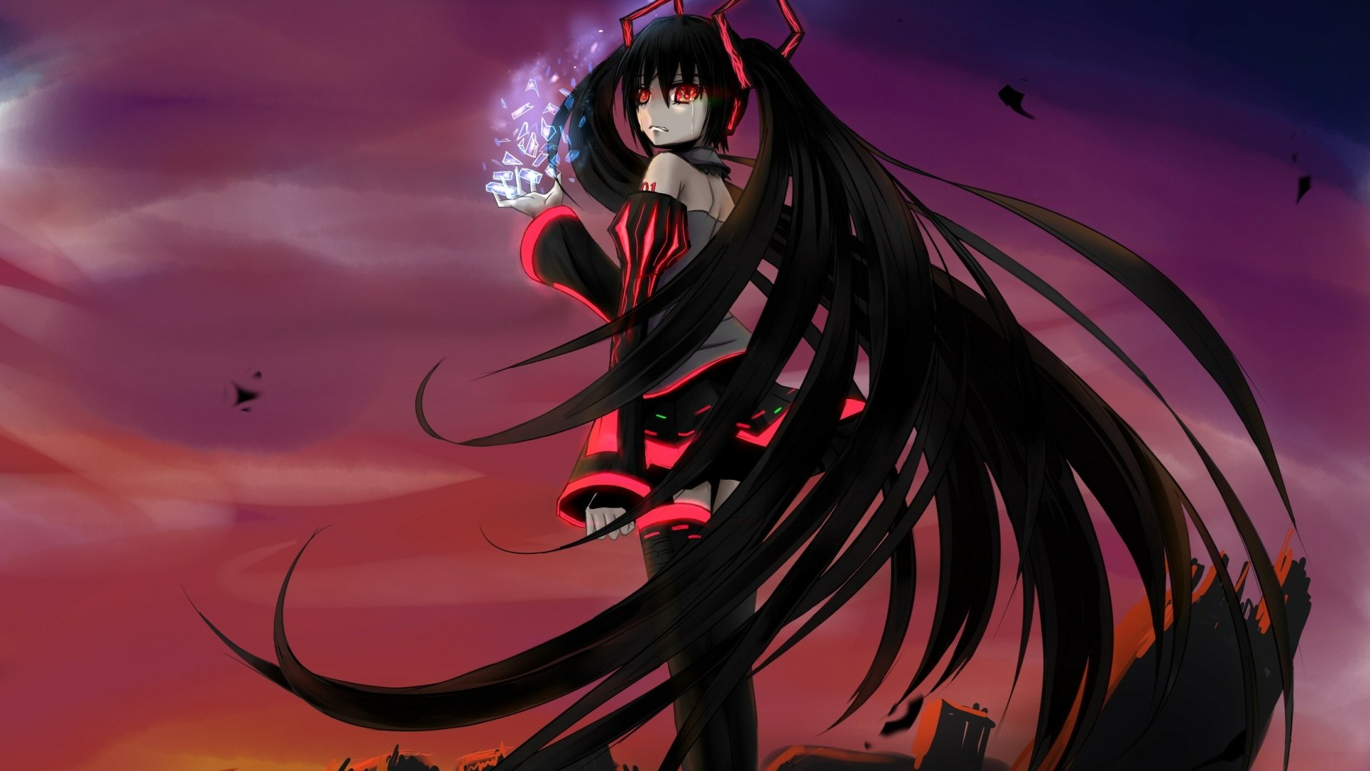 Download Zatsune Miku Anime Vocaloid HD Wallpaper