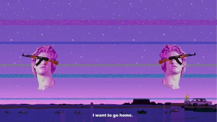 artistic vaporwave HD Desktop Wallpaper | Background Image