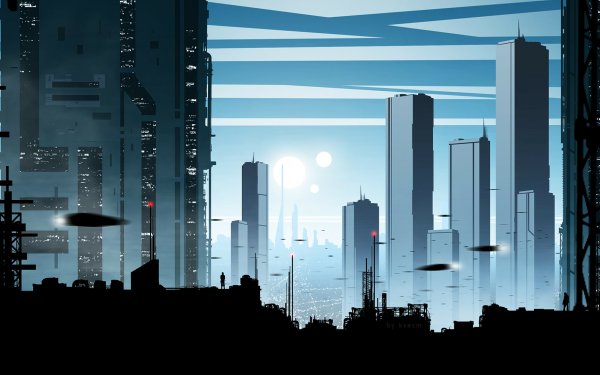 Sci Fi City Building HD Wallpaper | Background Image
