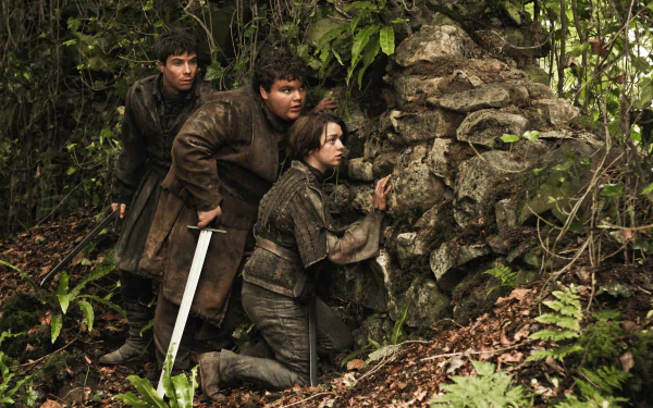 Joe Dempsie Gendry (Game Of Thrones) Maisie Williams Arya Stark TV Show Game Of Thrones HD Desktop Wallpaper | Background Image