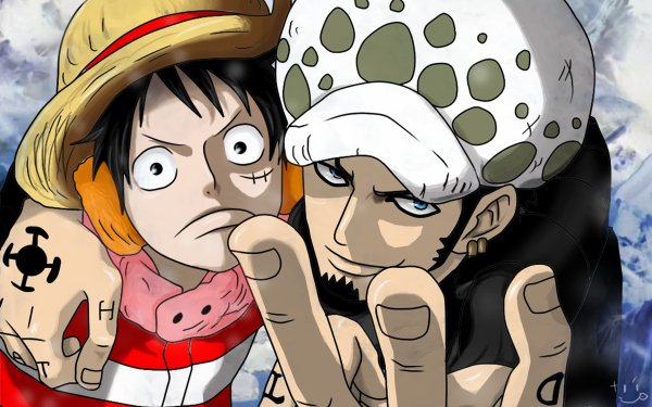 Anime One Piece Trafalgar Law Monkey D. Luffy HD Wallpaper | Background Image