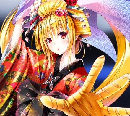 HD PC desktop wallpaper featuring Golden Darkness from the anime To Love-Ru, showcasing vibrant colors and detailed character design.