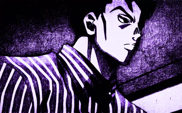 Yoshikage Kira Kosaku Kawajiri Anime Jojo's Bizarre Adventure HD Desktop Wallpaper | Background Image
