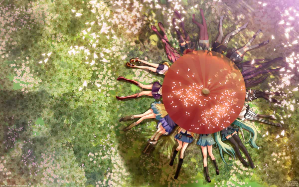 spring Japanese Anime crossover Spring Anime HD Desktop Wallpaper | Background Image