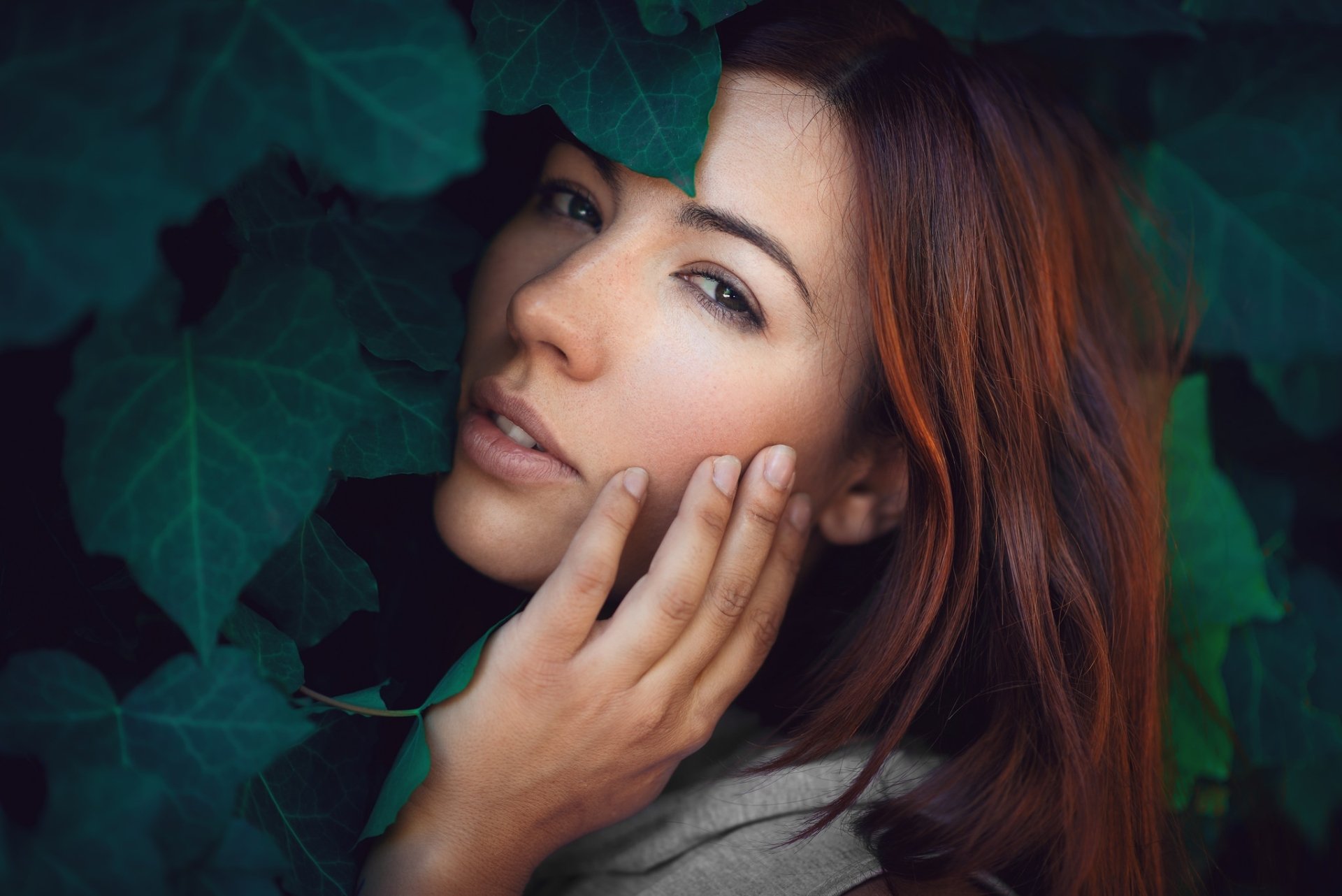 Download Redhead Model Woman Face HD Wallpaper by Luca Foscili