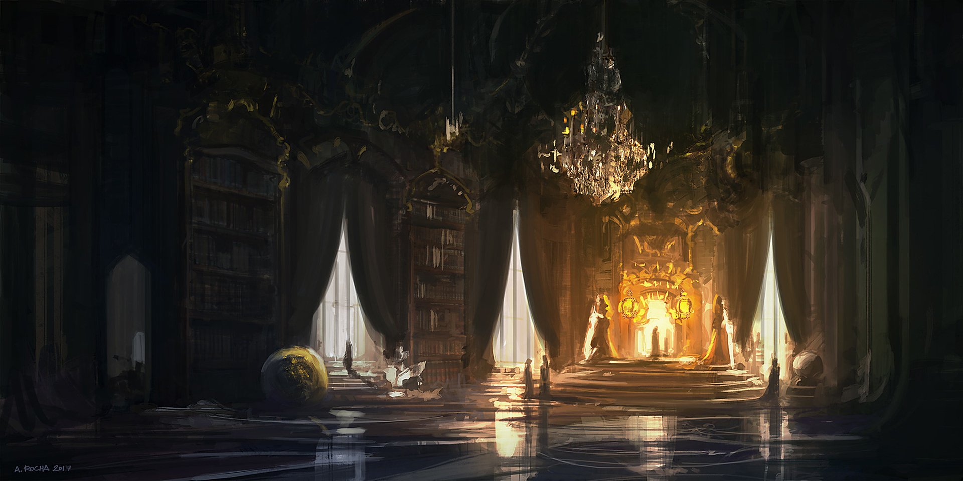 Download Fantasy Castle Wallpaper by Andreas Rocha | 1920x960 ...