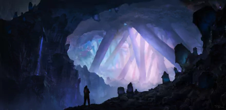 dark adventurer fantasy cave Dark Fantasy HD Desktop Wallpaper | Background Image