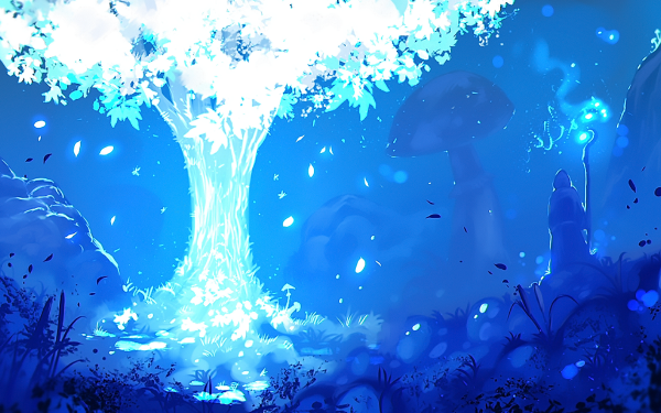 Fantasy Magic Mage Tree HD Wallpaper | Background Image