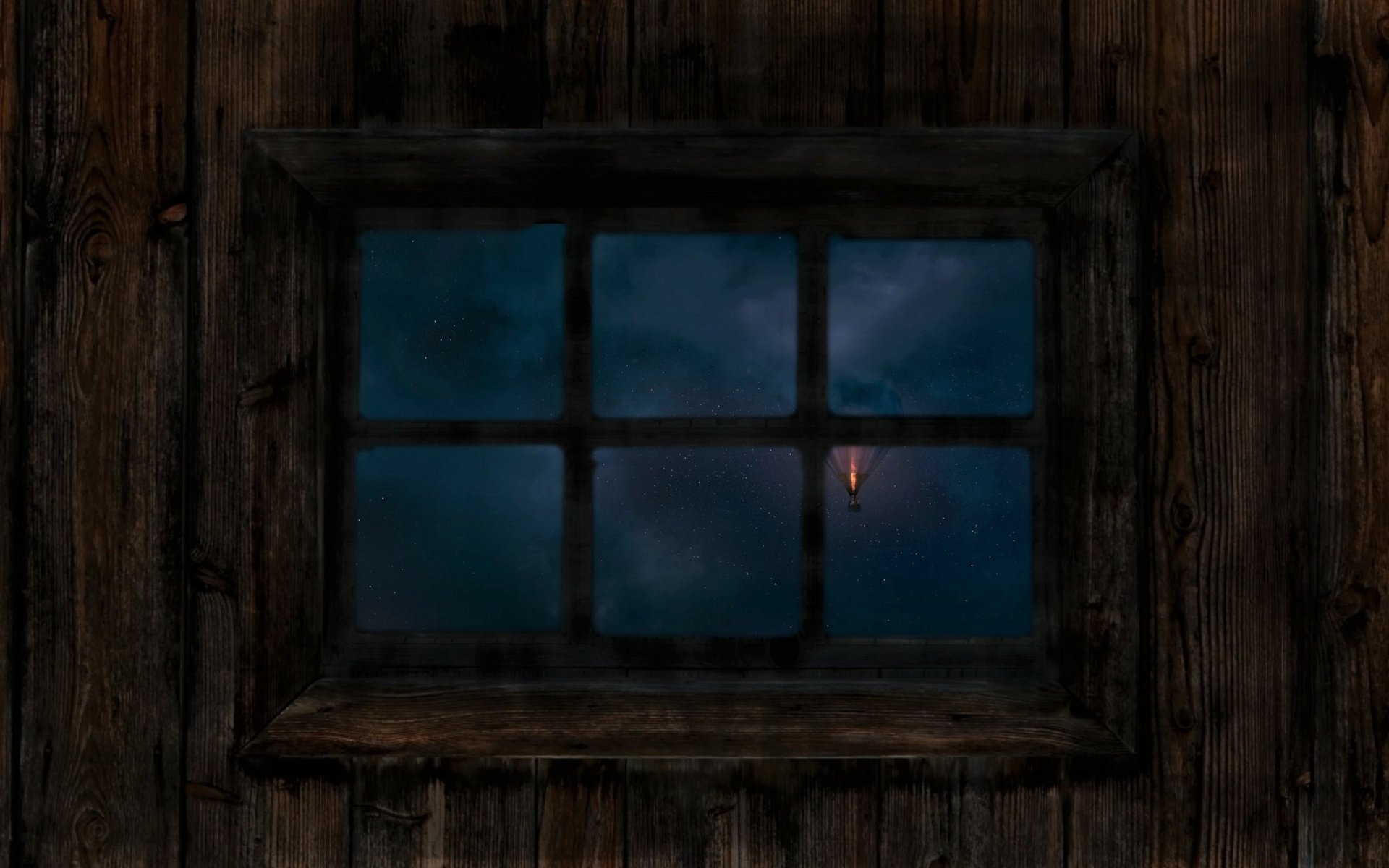 Download Blue Sky Night Man Made Window HD Wallpaper by Edward Polo