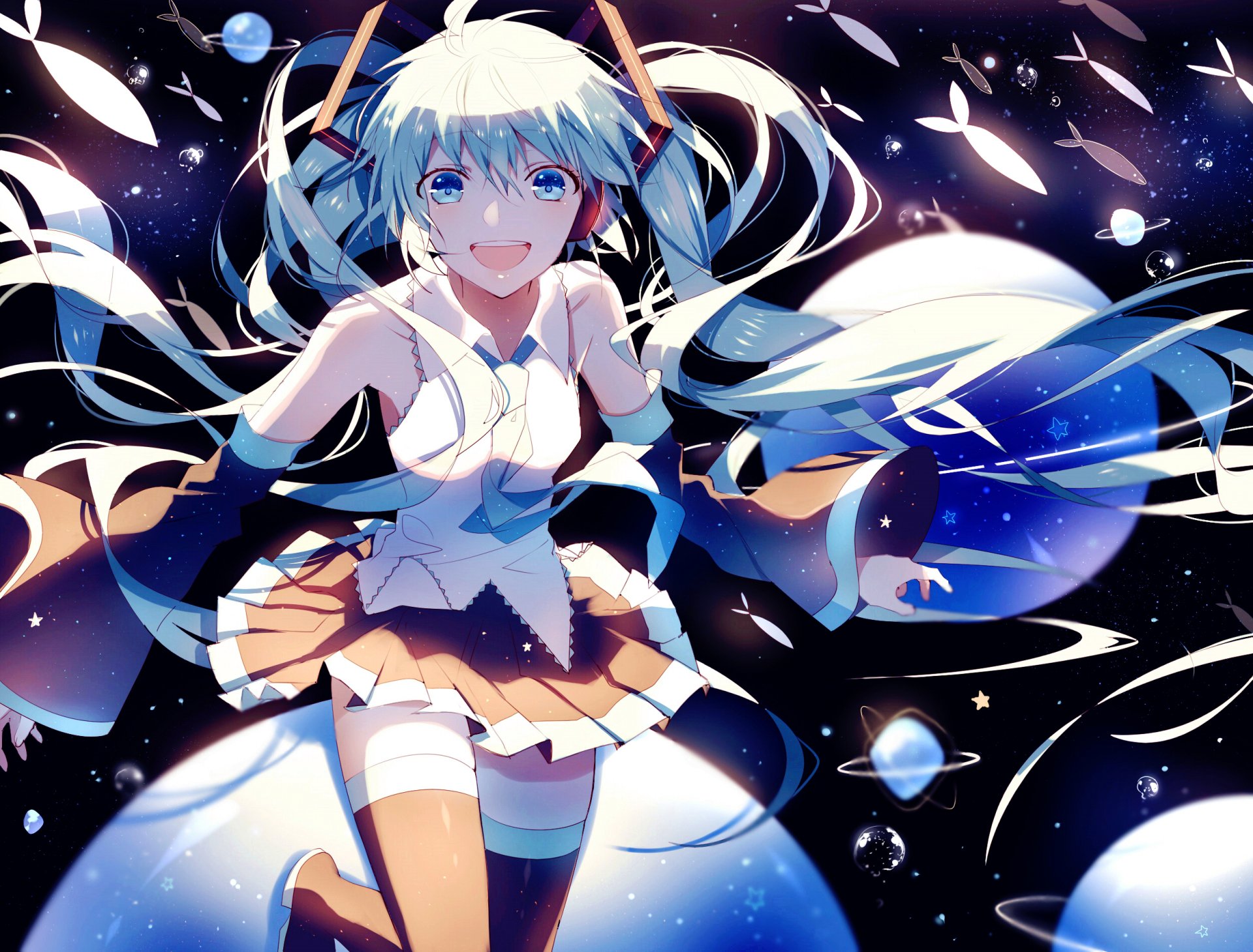 Download Hatsune Miku Anime Vocaloid HD Wallpaper by Lococo:p