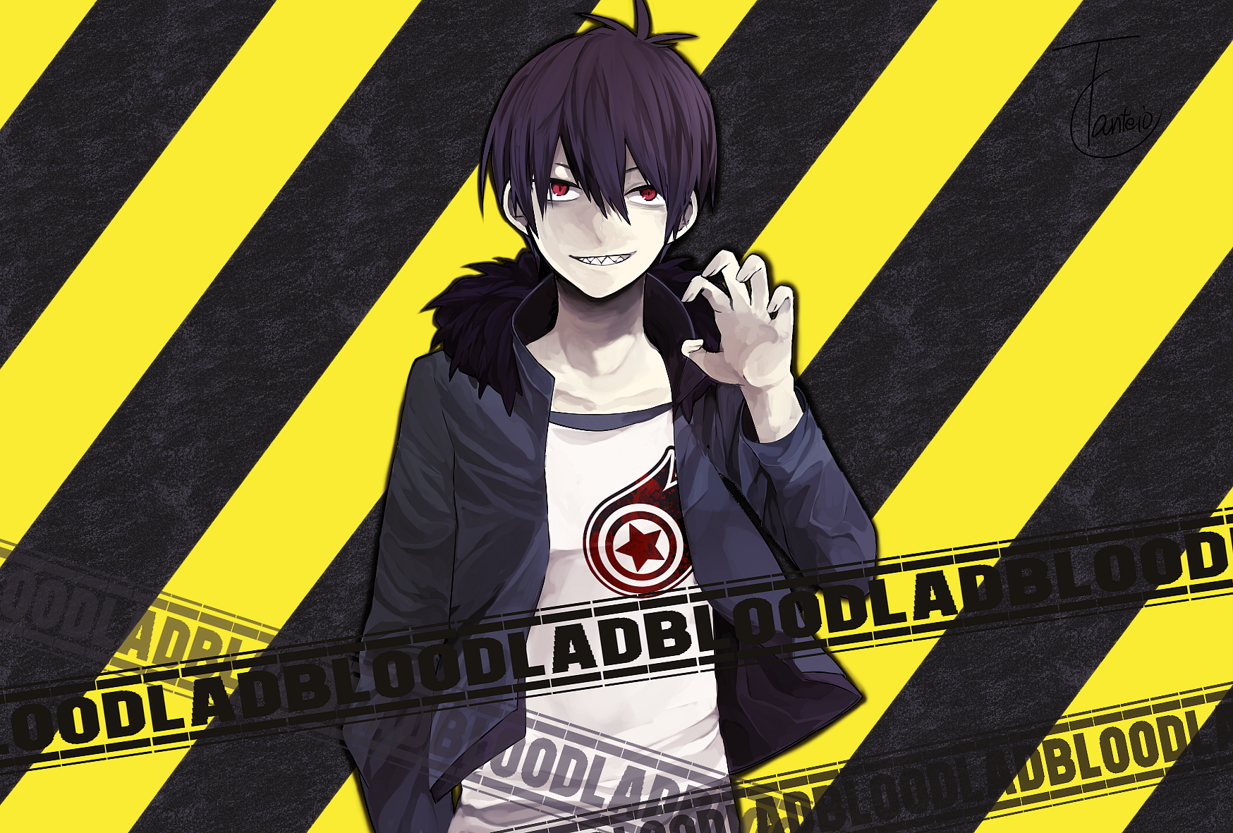 Wallpaper anime, art, characters, Staz, Bloody guy, Blood Lad for mobile  and desktop, section прочее, resolution 2000x1600 - download