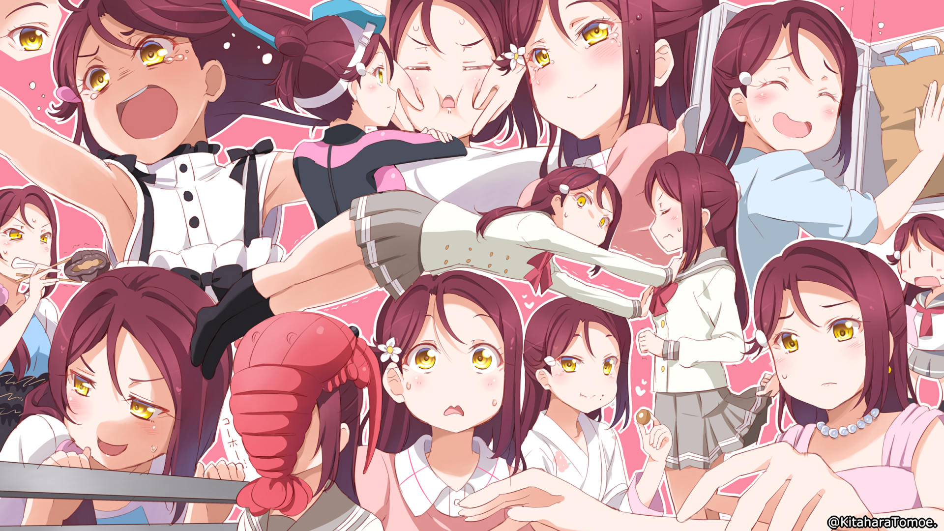 Download Riko Sakurauchi Anime Love Live! Sunshine!! HD Wallpaper by 北原朋萌